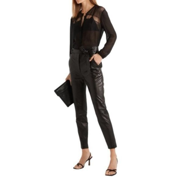 RAG & BONE Tommi Sheer Silk Dobby Shirt in Black - NWT - Size XXS - Picture 2 of 8